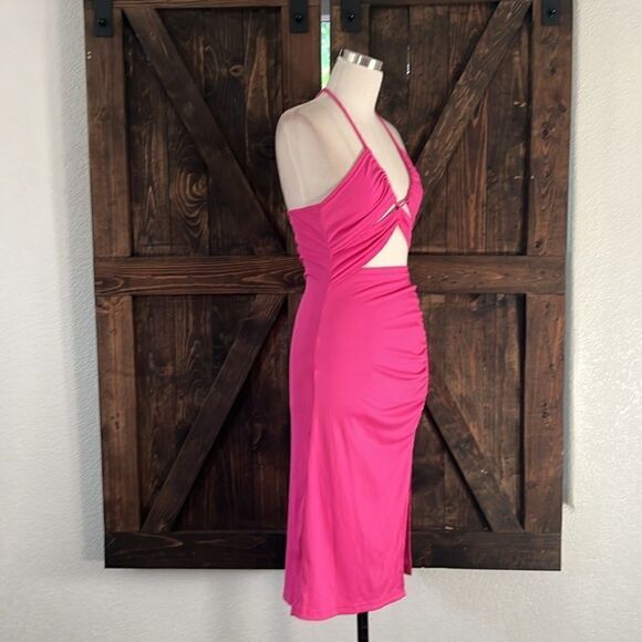 NWT ZAFUL Sleeveless Sexy Midi Halter Dresses Criss Cross Cami Party dress - Picture 5 of 12